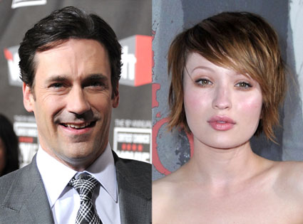 Emily Browning, Jon Hamm Emily Browning, Jon Hamm